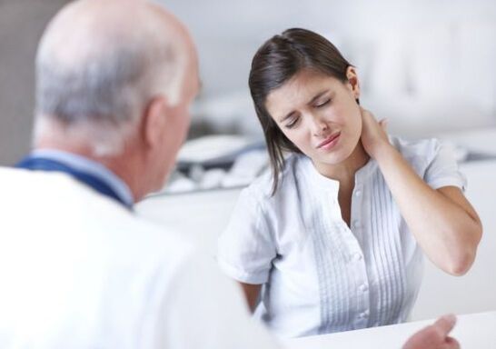 a visit to the doctor for neck pain