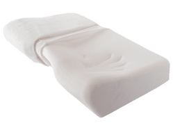 orthopedic pillow with recess for shoulders