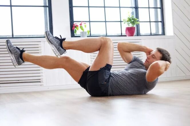 An exercise bike